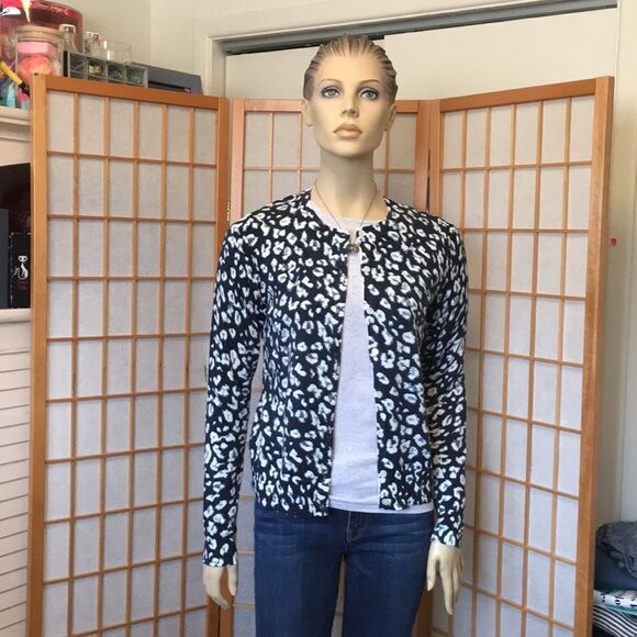 Banana Republic Stretch Cotton Cardigan Size Small - Picture 1 of 8